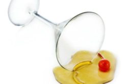 Spilled Old Fashioned realistic fake food prop by FakeFood4U