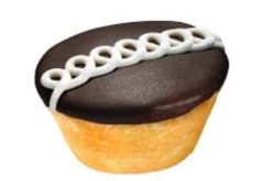 Hostess Golden Cupcake With Chocolate Frosting realistic fake food prop by FakeFood4U
