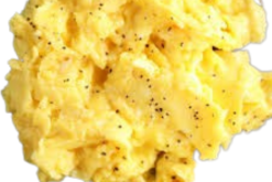 Scrambled Eggs With Black Pepper realistic fake food prop by FakeFood4U