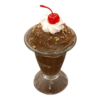 Deluxe Chocolate Sundae With Nuts. realistic fake food prop by FakeFood4U