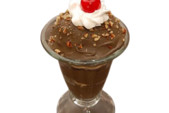 Deluxe Chocolate Sundae With Nuts. realistic fake food prop by FakeFood4U
