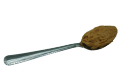Chunky Peanut Butter On Spoon realistic fake food prop by FakeFood4U