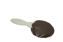 Chocolate Ice Cream Melting On Taster Paddle Sp realistic fake food prop by FakeFood4U