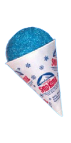 Blue Snow Cone Real Shaved Ice Details realistic fake food prop by FakeFood4U