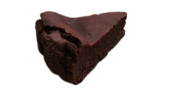 Moist Chocolate Cake Slice realistic fake food prop by FakeFood4U
