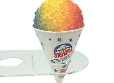Rainbow Snow Cone Real Shaved Ice Details realistic fake food prop by FakeFood4U