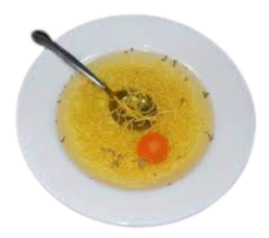 Matzo Ball Soup realistic fake food prop by FakeFood4U