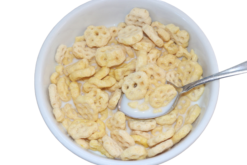 Honeycomb Cereal With Milk realistic fake food prop by FakeFood4U