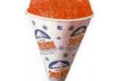 Orange Snow Cone Real Shaved Ice Details realistic fake food prop by FakeFood4U