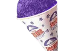 Purple Snow Cone Real Shaved Ice Details realistic fake food prop by FakeFood4U