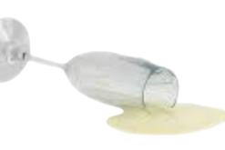 Spilled Champagne realistic fake food prop by FakeFood4U