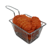 Waffle Fries Basket realistic fake food prop by FakeFood4U