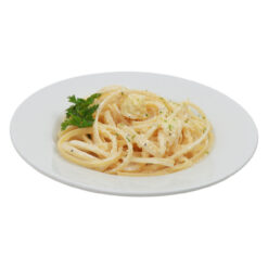 Fettuccine Alfredo realistic fake food prop by FakeFood4U