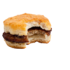 McDonalds Sausage Biscuit With Bite realistic fake food prop by FakeFood4U