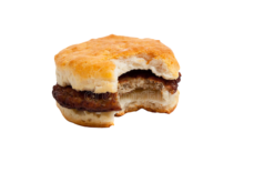 McDonalds Sausage Biscuit With Bite realistic fake food prop by FakeFood4U