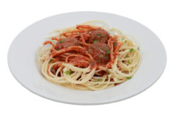 Spaghetti & Meatballs realistic fake food prop by FakeFood4U