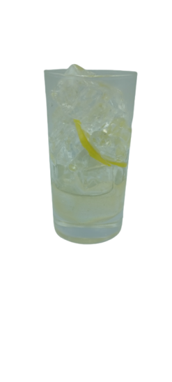 Refreshing Lemonade With Ice That Has Been Drank realistic fake food prop by FakeFood4U