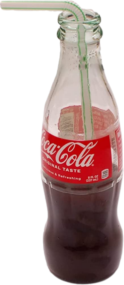Coca-Cola Bottle With Straw realistic fake food prop by FakeFood4U