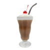 Chocolate Milkshake Metal Straw realistic fake food prop by FakeFood4U