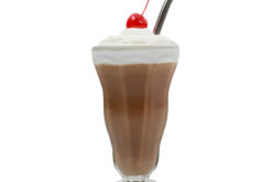 Chocolate Milkshake Metal Straw realistic fake food prop by FakeFood4U