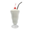 Vanilla Milkshake Metal Straw realistic fake food prop by FakeFood4U