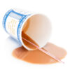 Spilled New York Greek Coffee Cup realistic fake food prop by FakeFood4U
